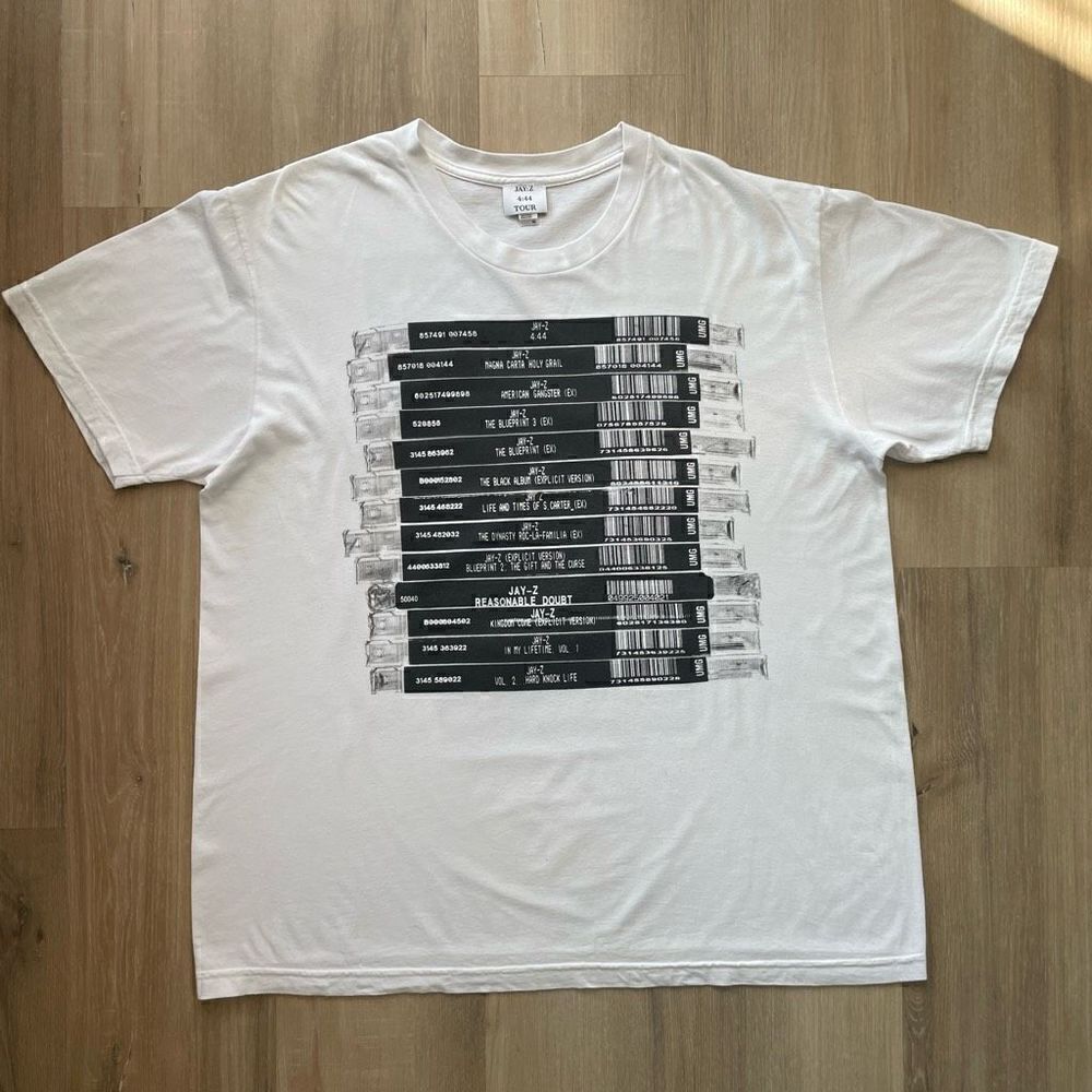 Jay Z 4:44 Tour 2017 Men’s XL White T-Shirt Hip Hop